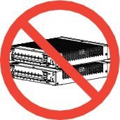 Do not stack the ASA chassis on top of another ASA chassis